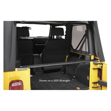 Bestop Jeep Tailgate Bar For Jeep 2007-2018 Wrangler JK OEM Tops Black 52601-01